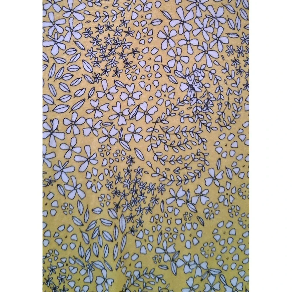 Cynthia Rowley Yellow Floral Paisley Sundress 2 V-Neck Sleeveless Cottage-Core - Picture 6 of 8